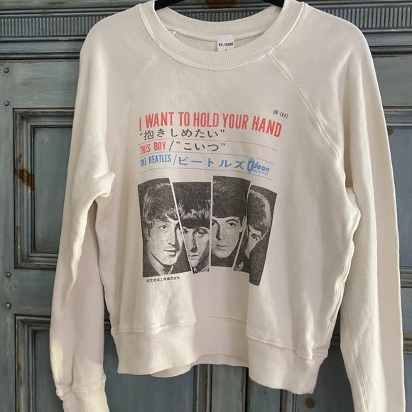 RE/DONE Beatles Hold Your Hand limited edition sweatshirt size M - Picture 2 of 5